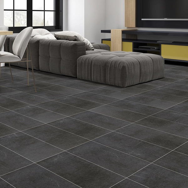 Create A Seamless Aesthetic With Concrete Look Porcelain Tile