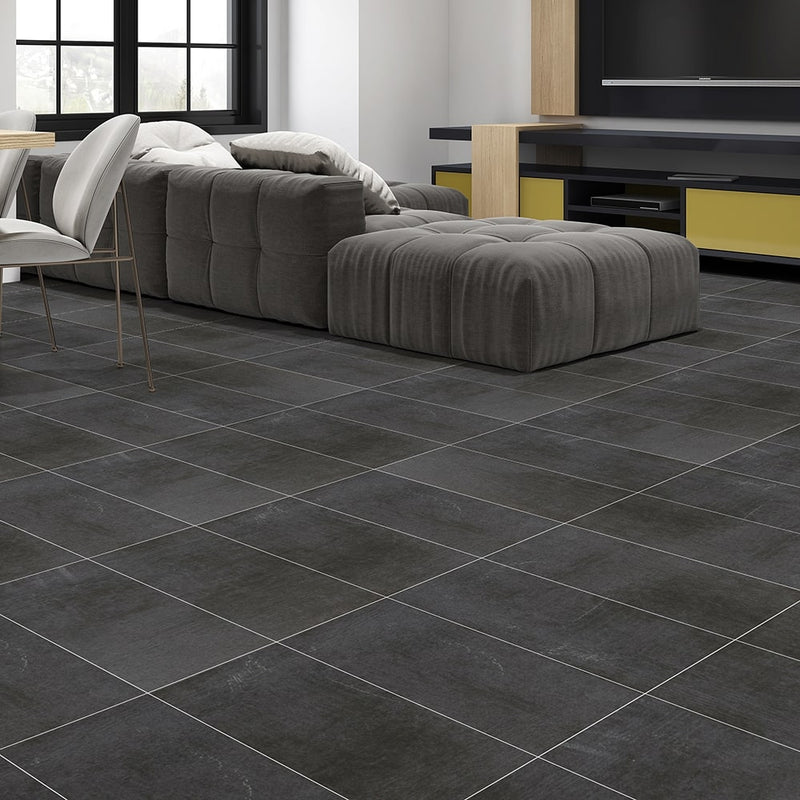 Create A Seamless Aesthetic With Concrete Look Porcelain Tile