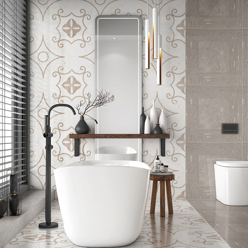 A Glamorous Designer Marble Bathroom At A Discount