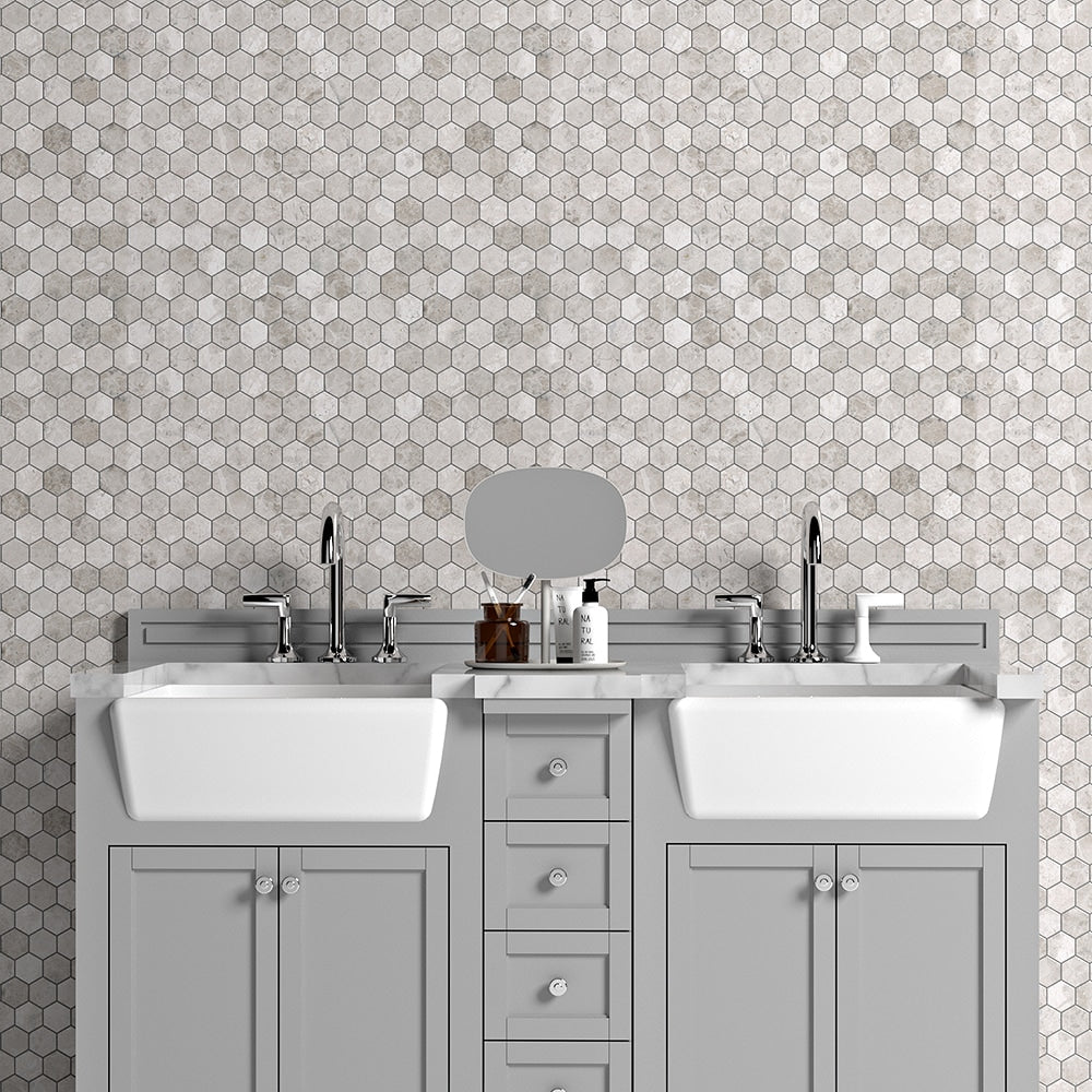 Hexagon Tiles Ideas For Bathrooms