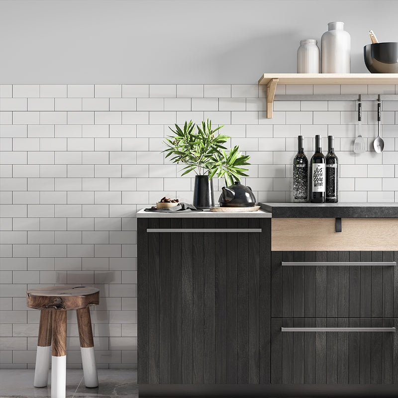 Mastering Modern Simplicity: The Art of a White Subway Tile Backsplash