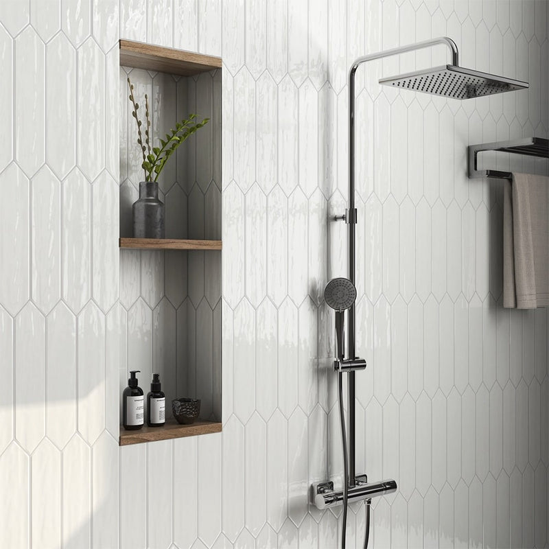 White Tile Bathroom Ideas For Every Budget