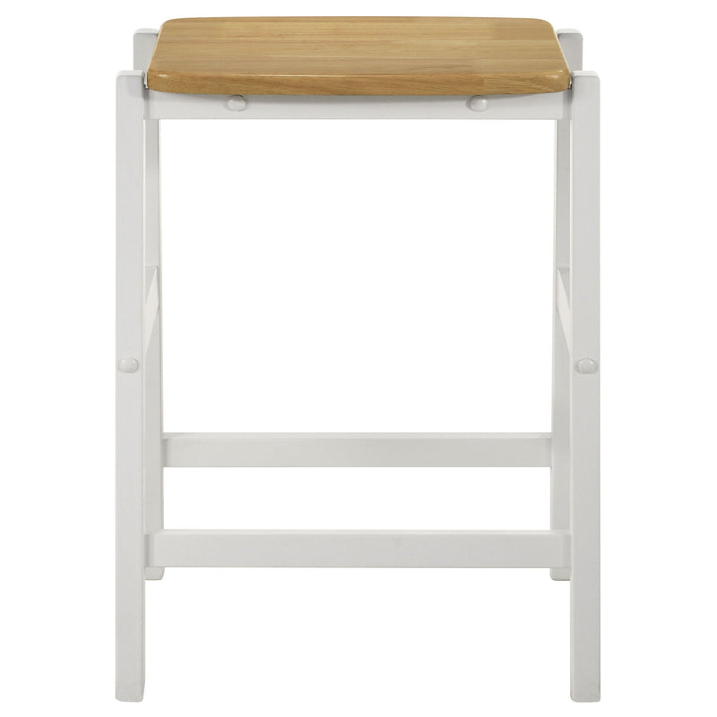 Cowichan - Backless Counter Stool (Set of 2) - White by HouseOfZazla