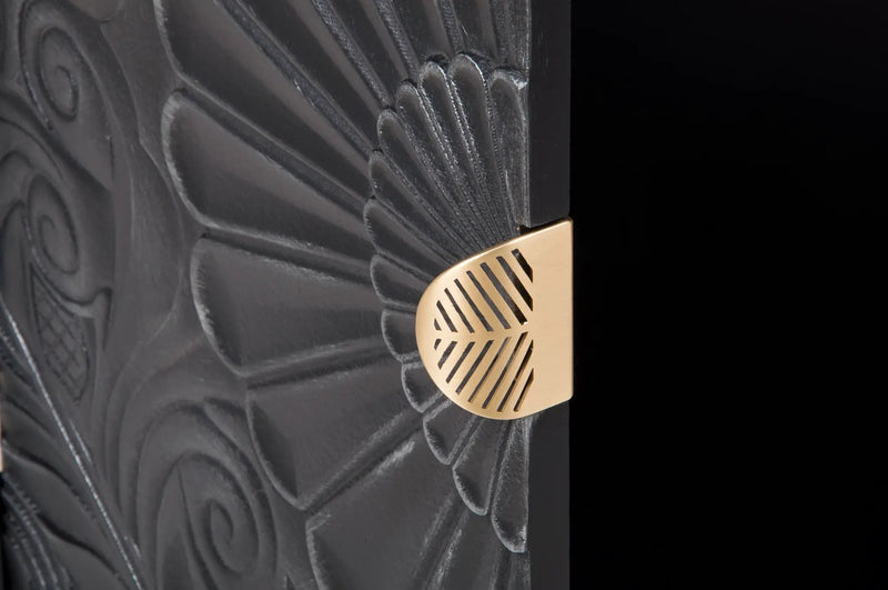 Hand-Carved Accent Cabinet by HouseOfZazla