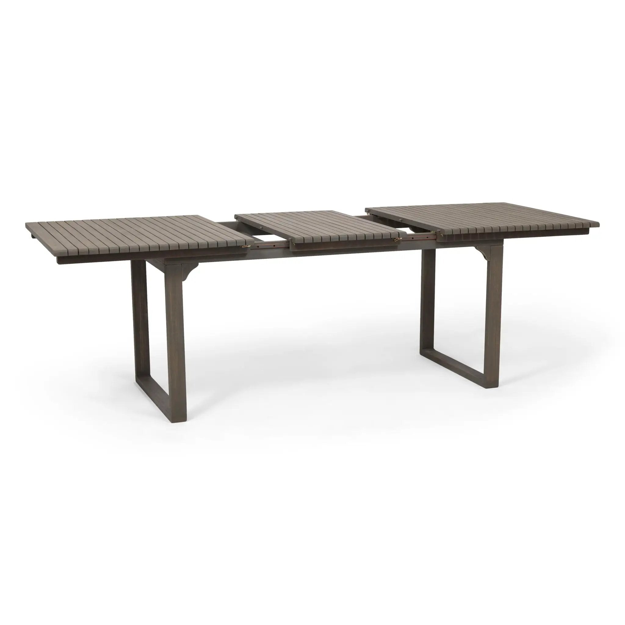 Outdoor Expandable Acacia Wood Dining Table With U-Shaped Leg by HouseOfZazla