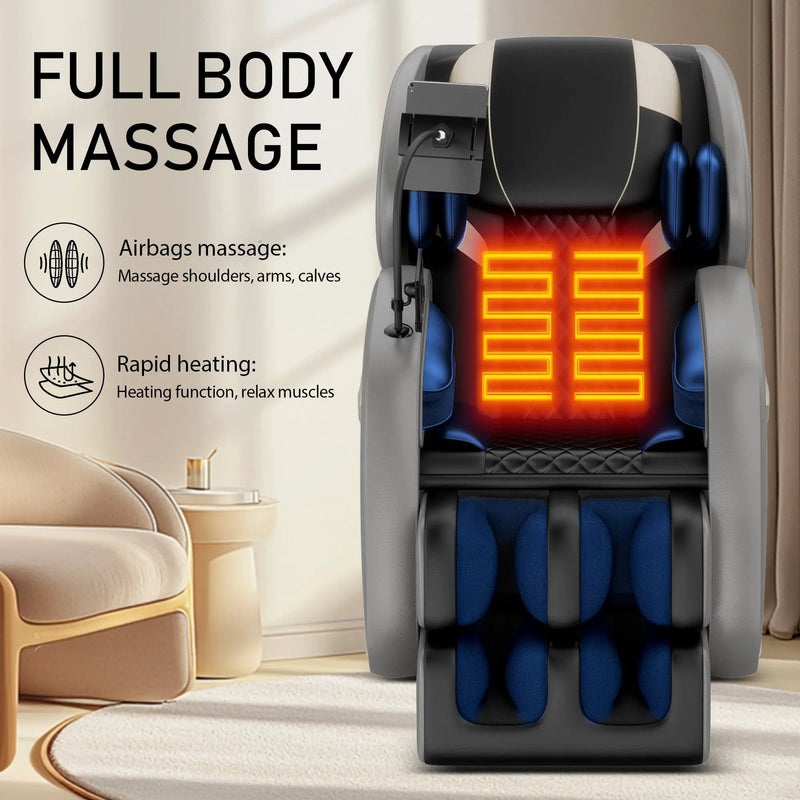 Massage Chair Recliner with Zero Gravity and Full Body Air Pressure by HouseOfZazla