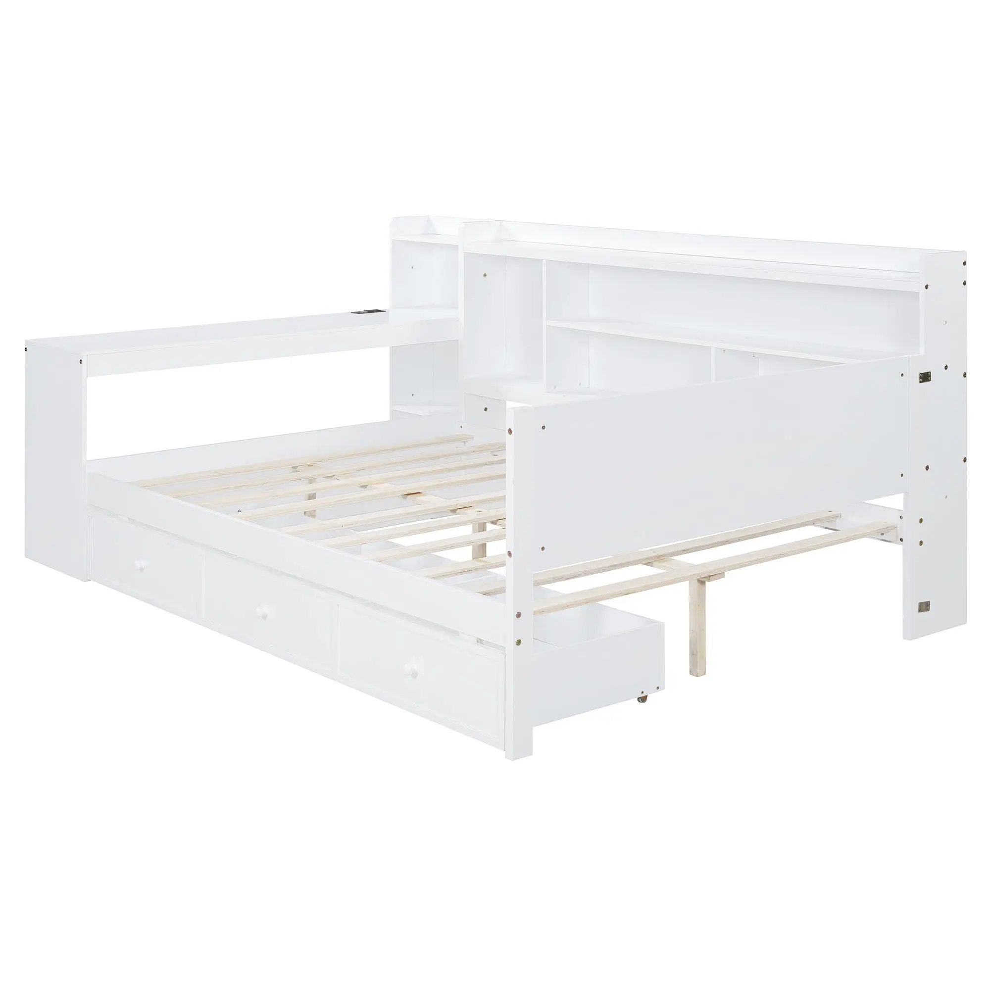Daybed With 3 Drawers USB Ports And Desk by HouseOfZazla