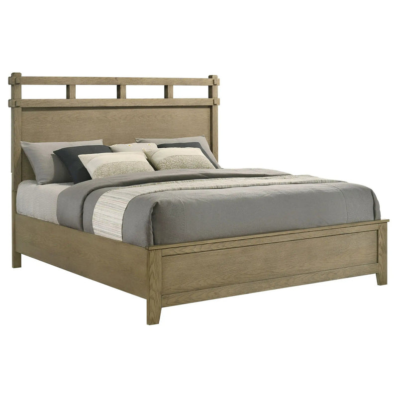 Hazlewood 61-inch Eastern King Panel Bed Vineyard Oak by Unique Piece Furniture