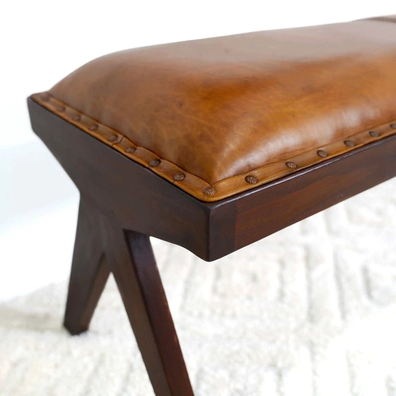 Chad - Bench - Brown / Tan by HouseOfZazla