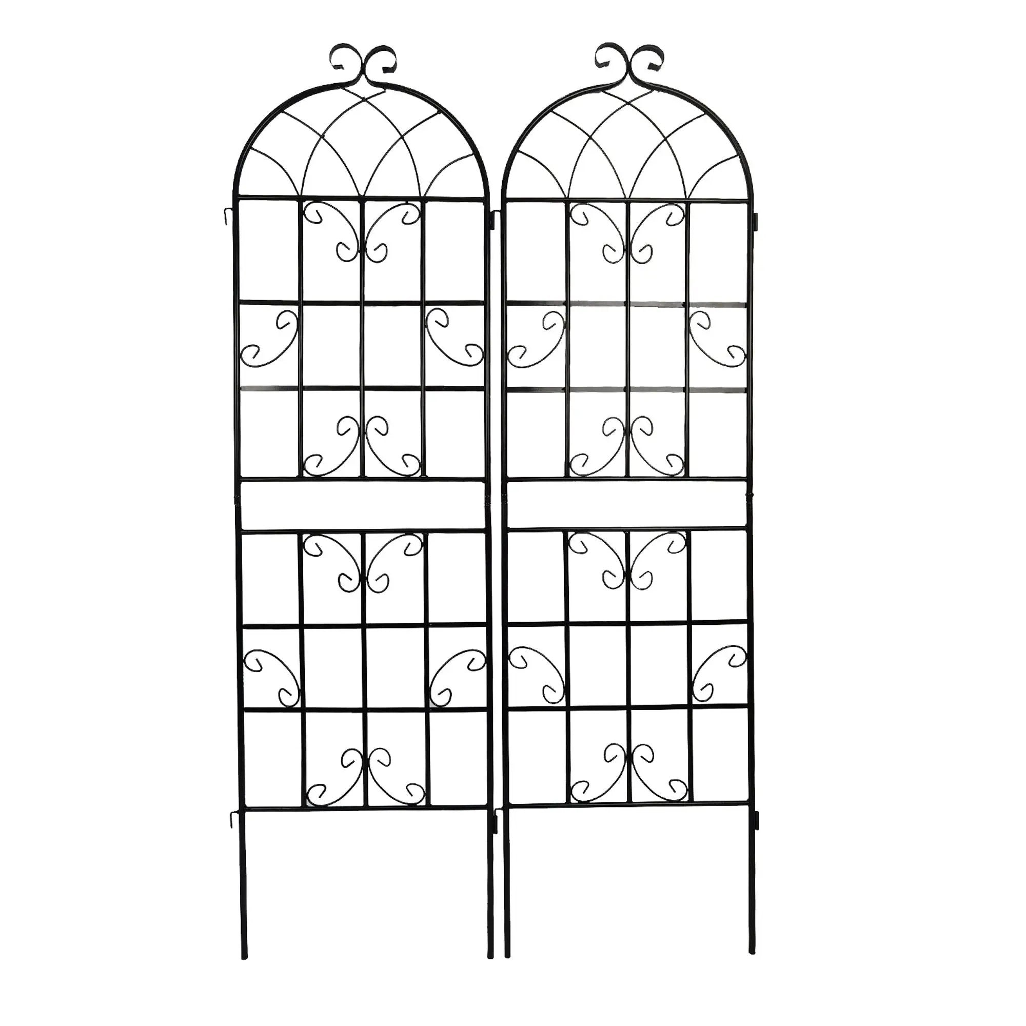 Metal Garden Rustproof Trellis For Climbing Plants Outdoor Flower Support by Unique Piece Furniture