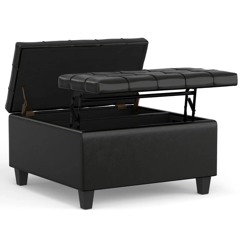 Harrison - Upholstered Coffee Table Storage Ottoman by Unique Piece Furniture
