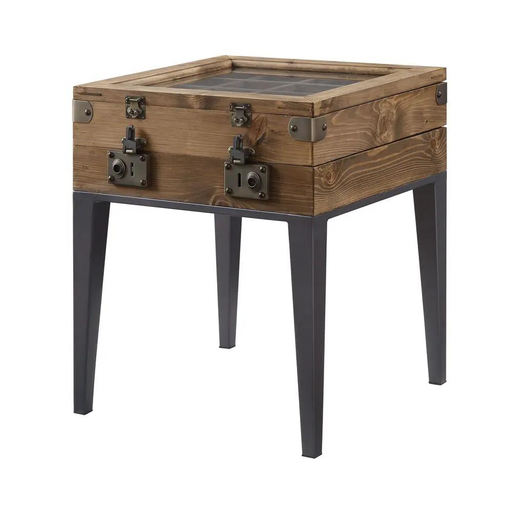 Kolin - Accent Table - Rustic Oak & Matte Gray by Unique Piece Furniture