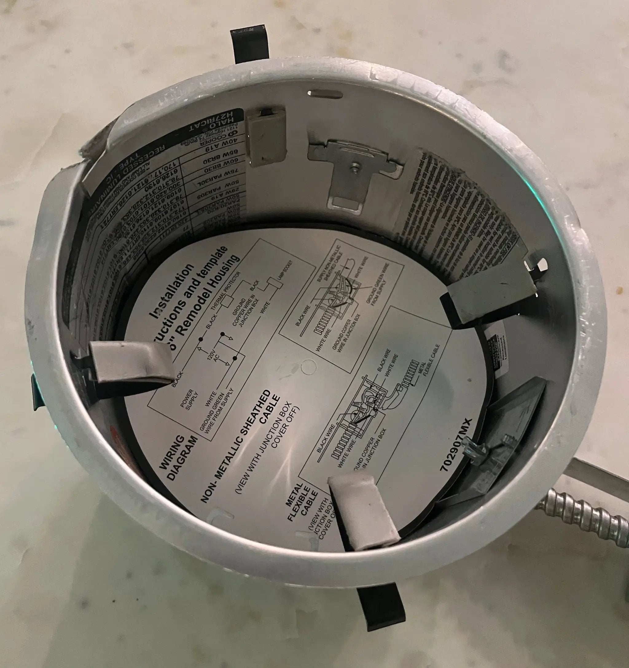 HALO H27 6 in. Aluminum Recessed Lighting Housing for Remodel Shallow Ceiling, Insulation Contact, Air-Tite by Selzalot