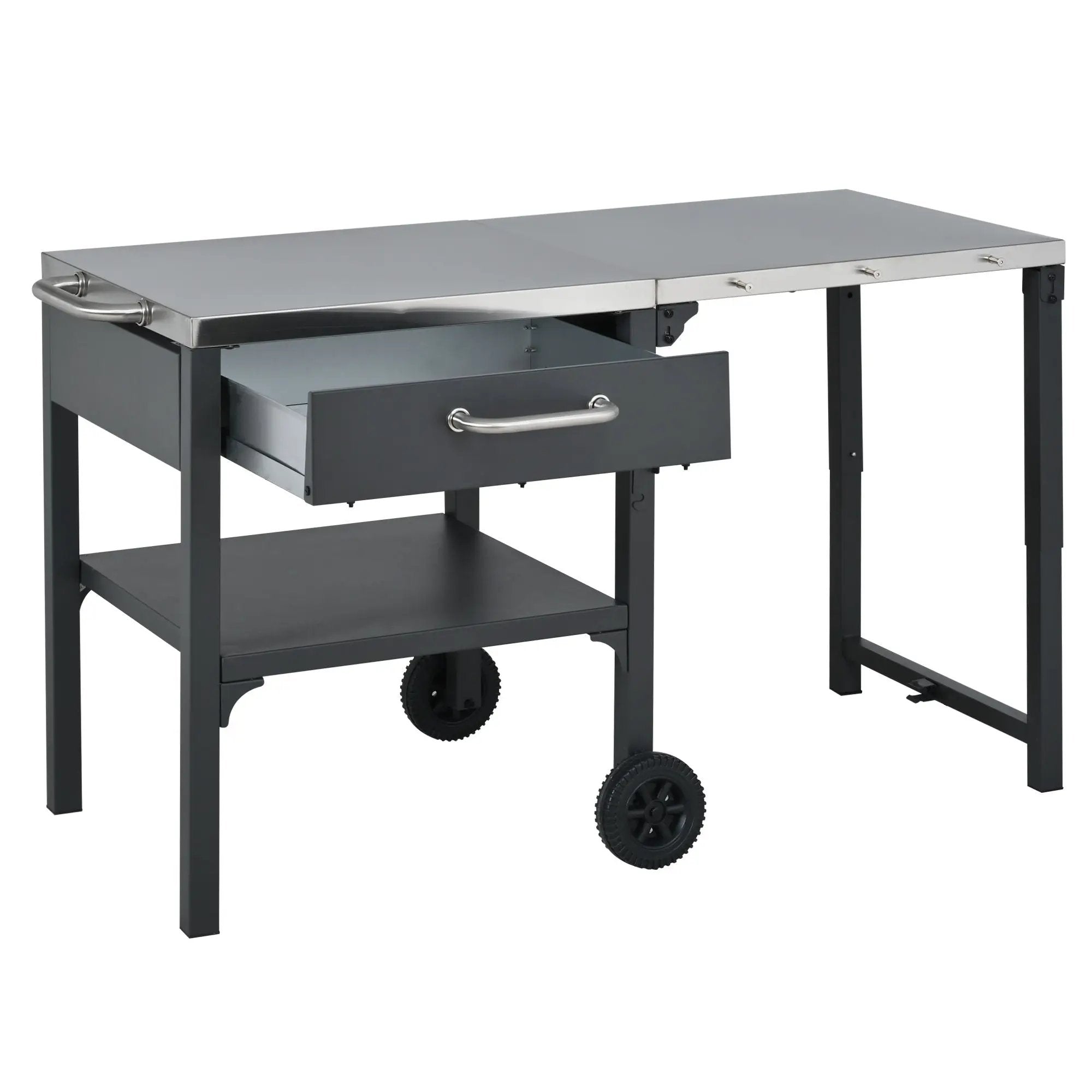 Foldable Outdoor Kitchen Cart With Storage For Patio by HouseOfZazla