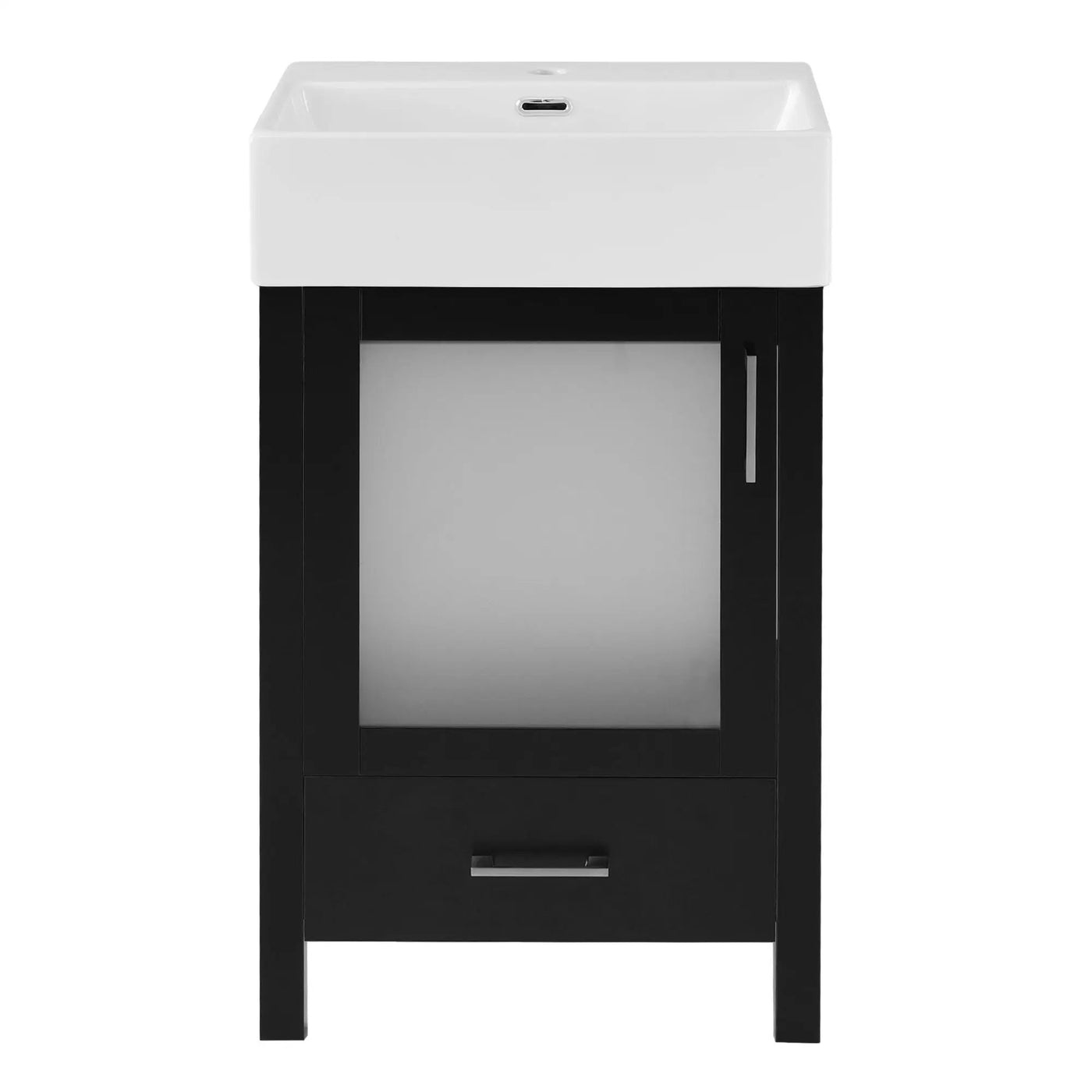 Bathroom Vanity With Ceramic Sink And Ample Storage, Ideal For Small Bathrooms by Unique Piece Furniture