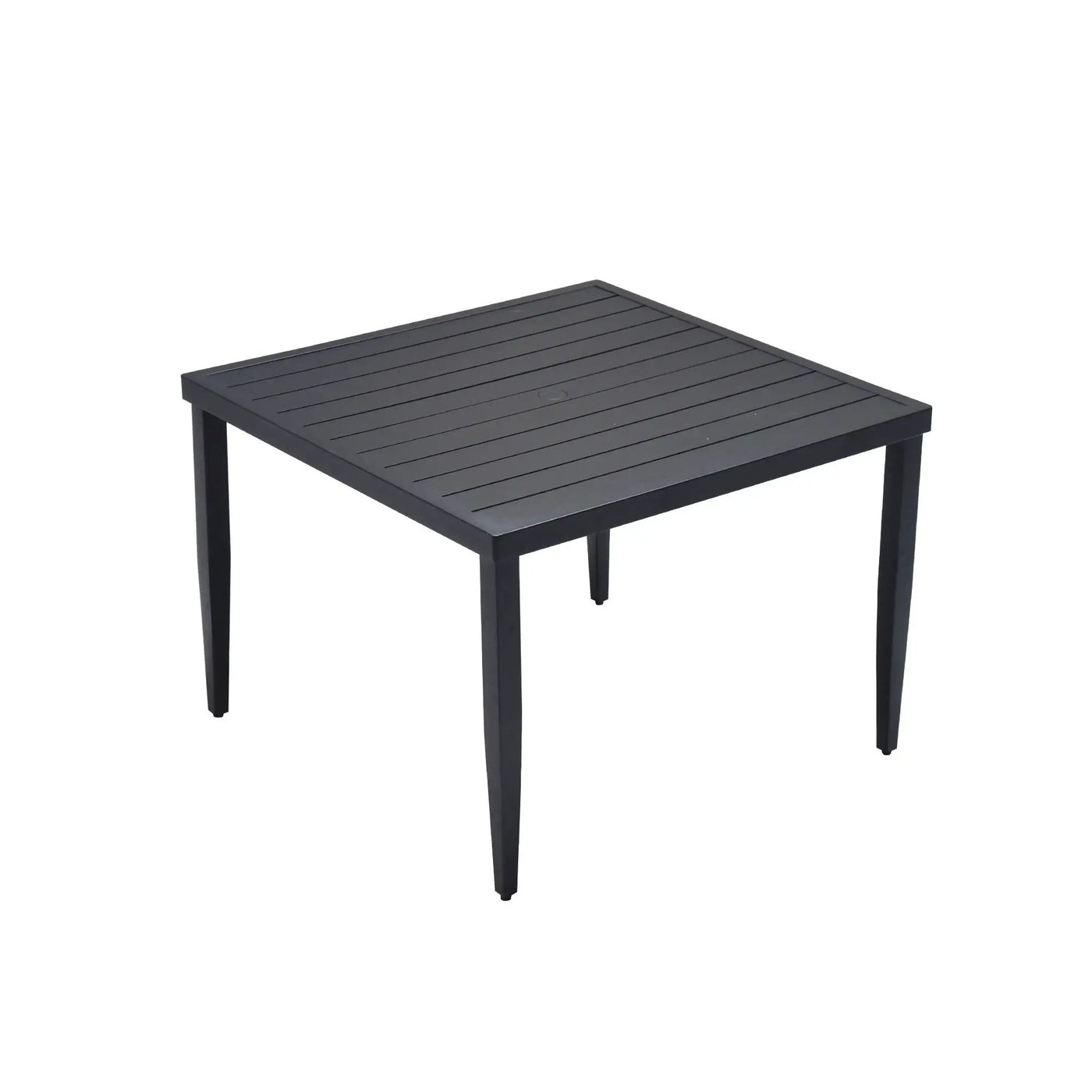 Outdoor Patio Dining Table With Tapered Feet & Umbrella Hole by Unique Piece Furniture