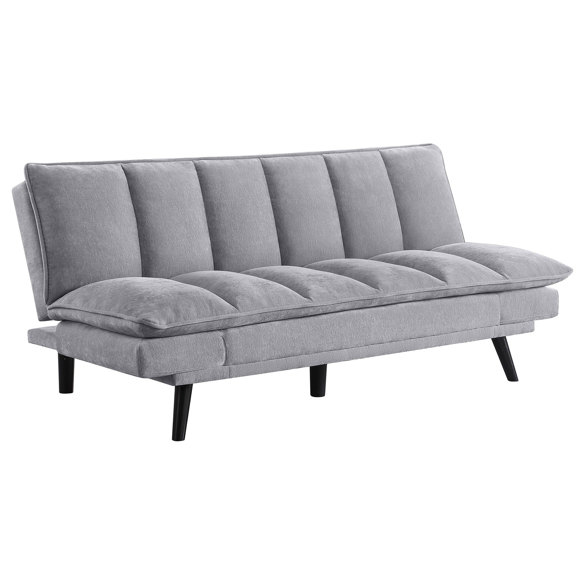 Laredo Upholstered Tufted Convertible Sofa Bed Grey by Unique Piece Furniture