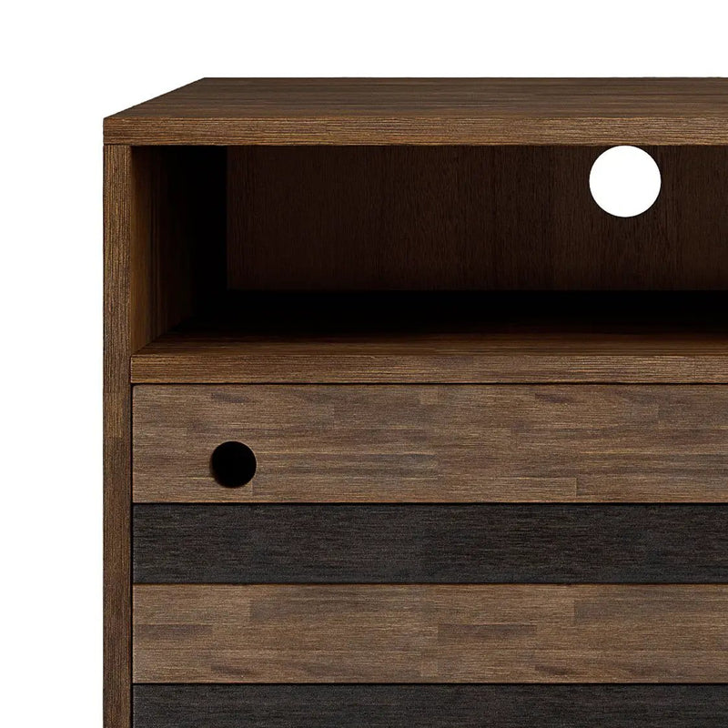 Clarkson - TV Stand - Rustic Natural Aged Brown by HouseOfZazla