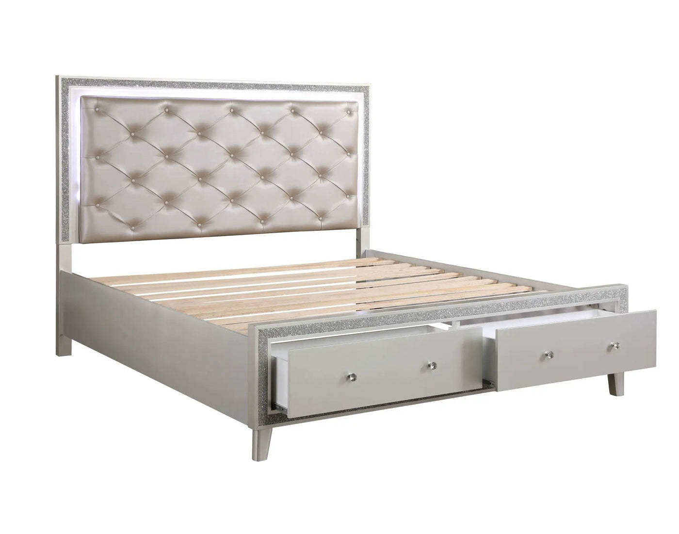 Sliverfluff - Bed With LED by Unique Piece Furniture
