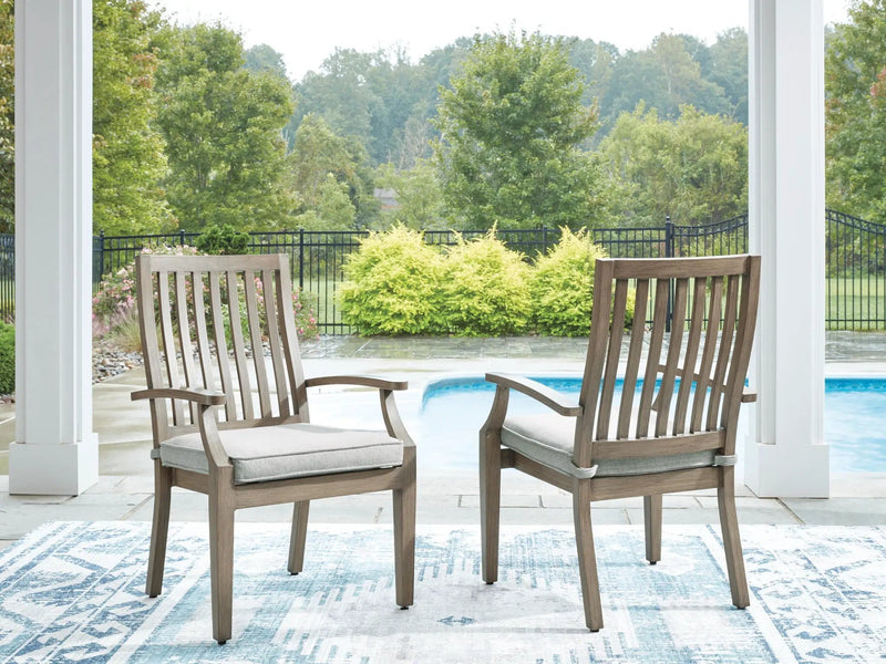 Rainier Ranch - Arm Chair With Cushion (Set of 2) - Brown / Beige by Unique Piece Furniture