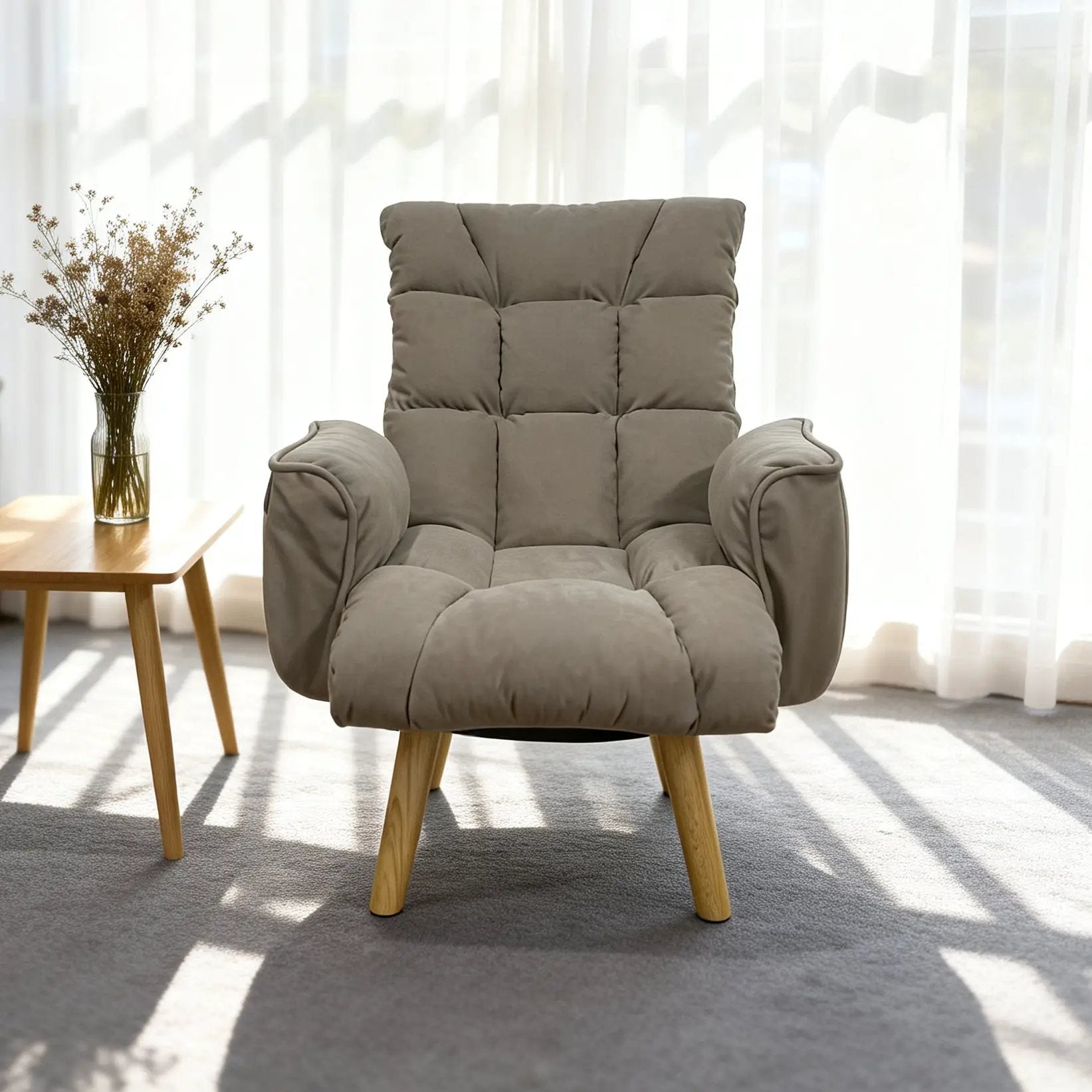 Rotatable Adjustable Back Lazy Sofa Lounge Chair by HouseOfZazla