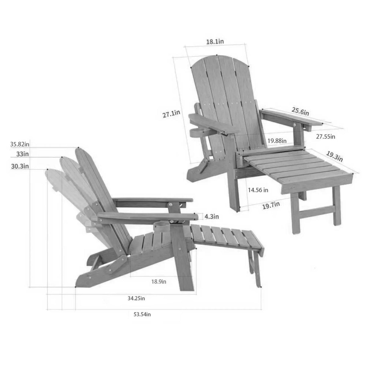 Outdoor Adjustable Lounge Chair with Cup Holder by HouseOfZazla
