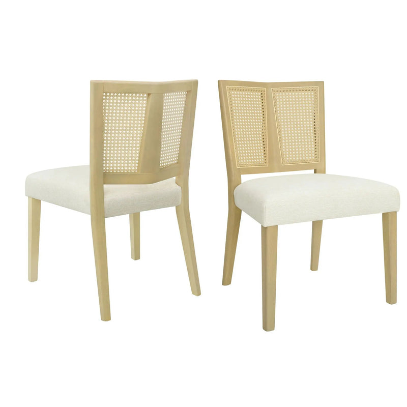 Rattan Dining Chair Without Arms (Set of 2) by HouseOfZazla
