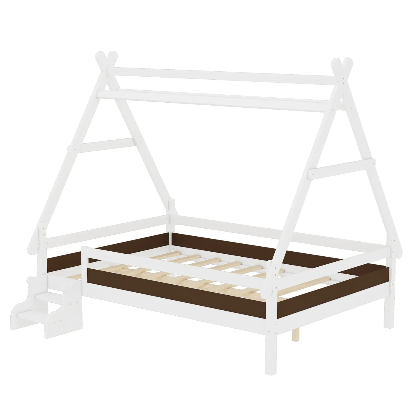 Full House Platform Bed with Stairs by HouseOfZazla