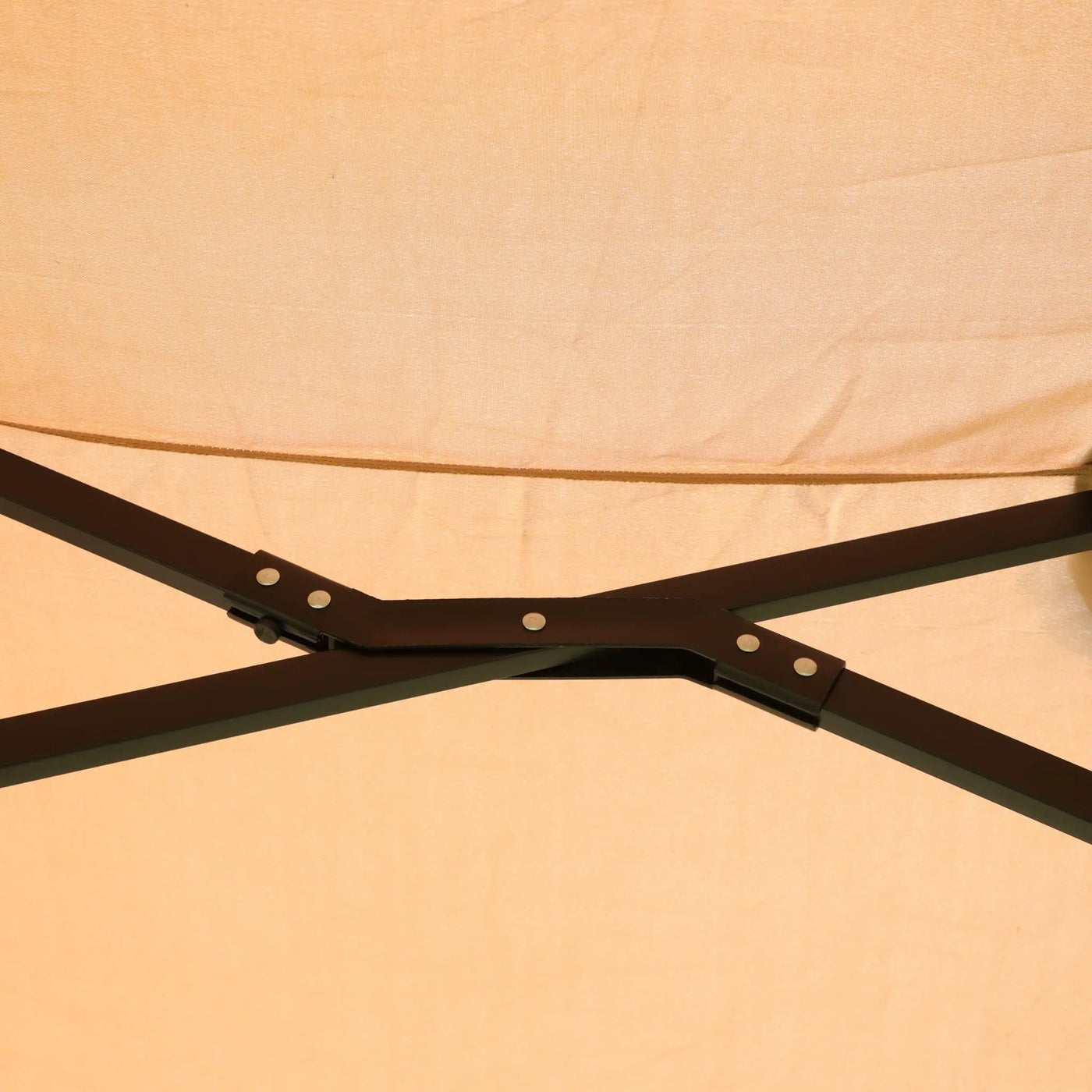 Double- Sided Outdoor Market Umbrella With Lights And Base by Unique Piece Furniture