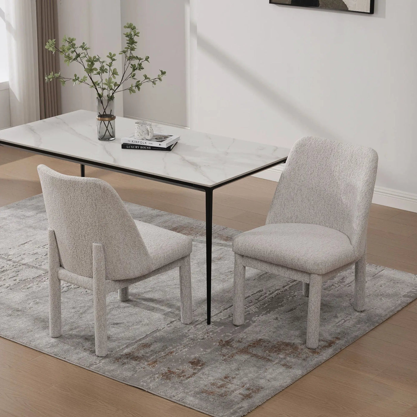 Wide Minimalist Dining Chair by Unique Piece Furniture