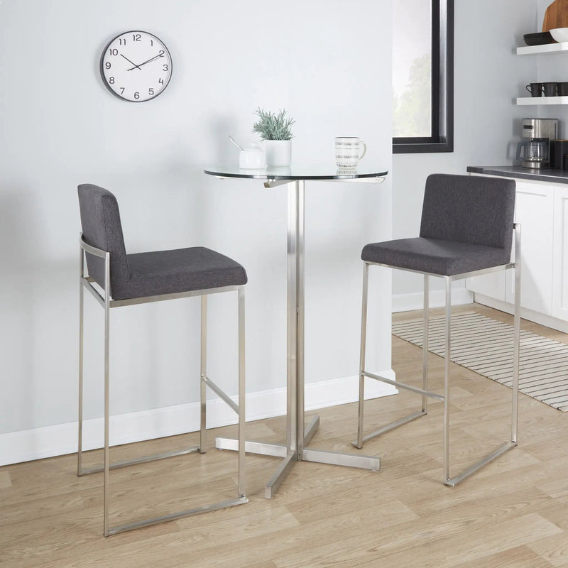 Fuji - Contemporary And Modern Elegance High Back Barstool by Unique Piece Furniture