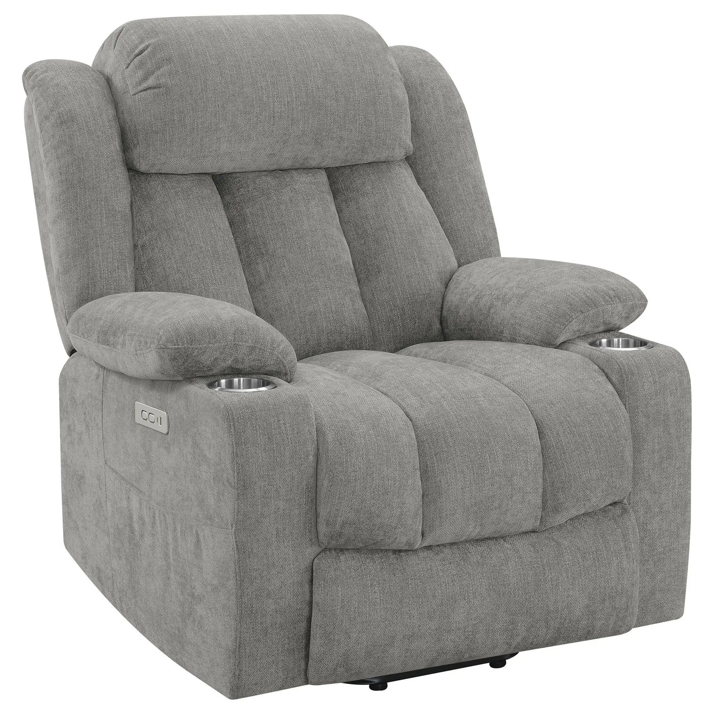 Beca - Upholstered Power Lift Recliner With Cupholders And USB Charging by Unique Piece Furniture