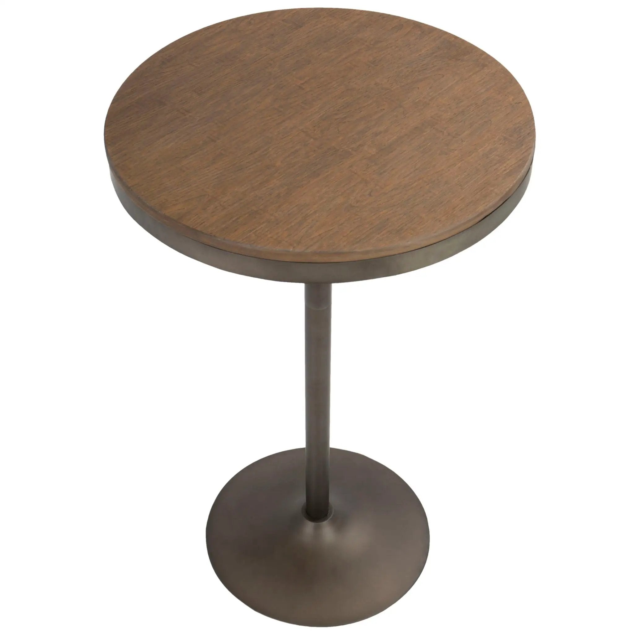 Dakota - Industrial Adjustable Bar / Dinette Table - Antique / Brown by Unique Piece Furniture