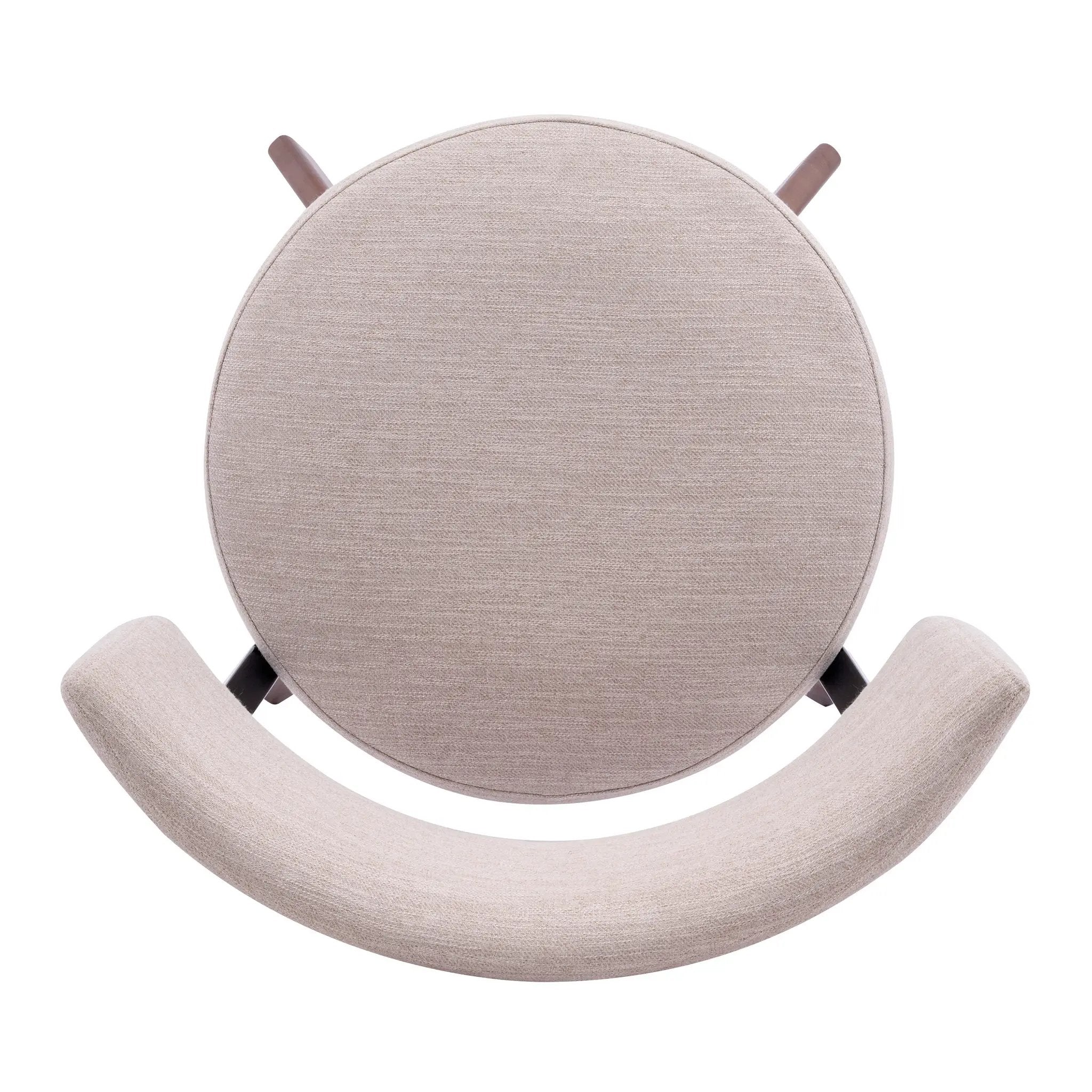 Modern Upholstered Dining Chairs with Curved Back by HouseOfZazla