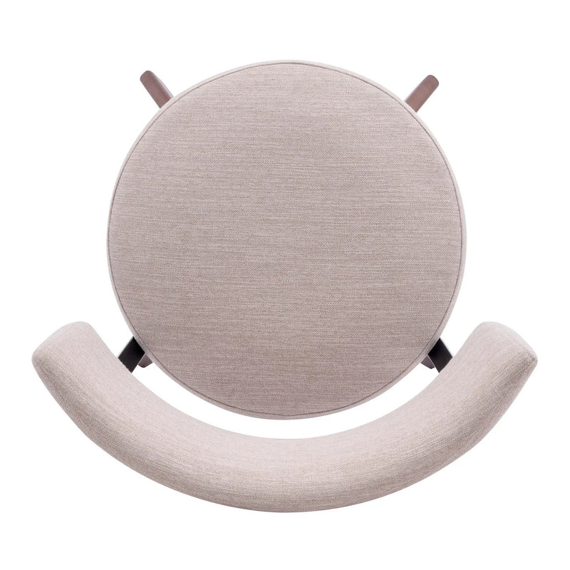 Modern Upholstered Dining Chairs with Curved Back by HouseOfZazla