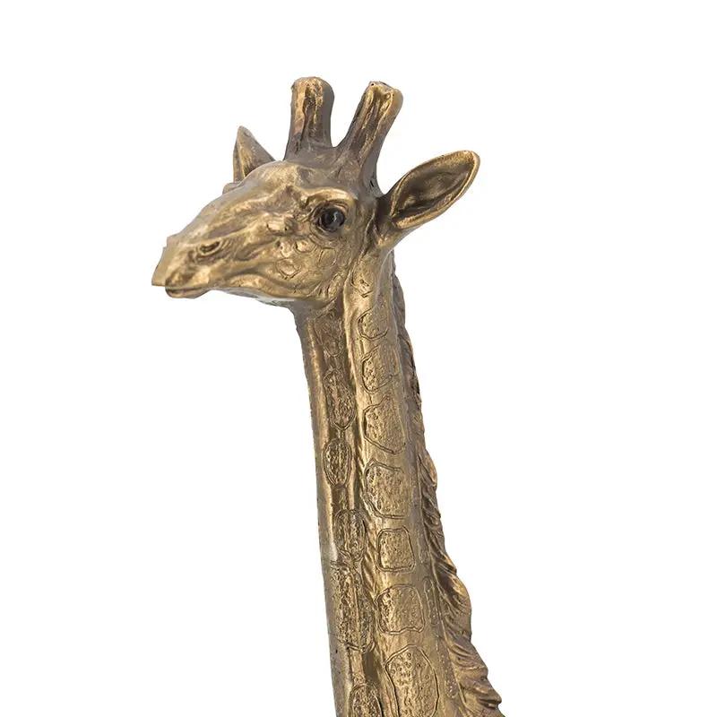 5.9x2.2x11.2" Giraffe Statuette, Animal Statue Décor by HouseOfZazla