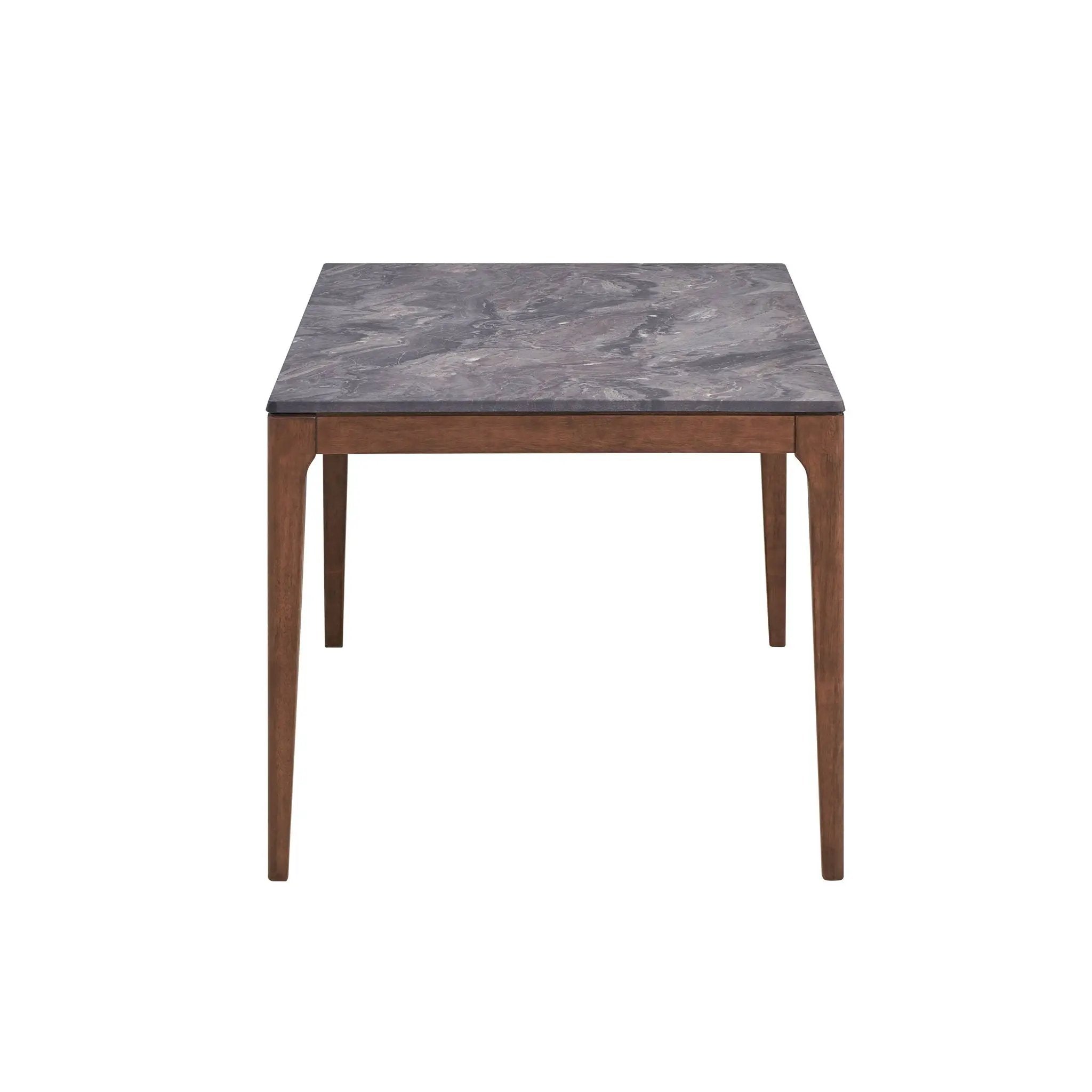 Bevis - Engineered Stone Top Dining Table - Walnut by Unique Piece Furniture