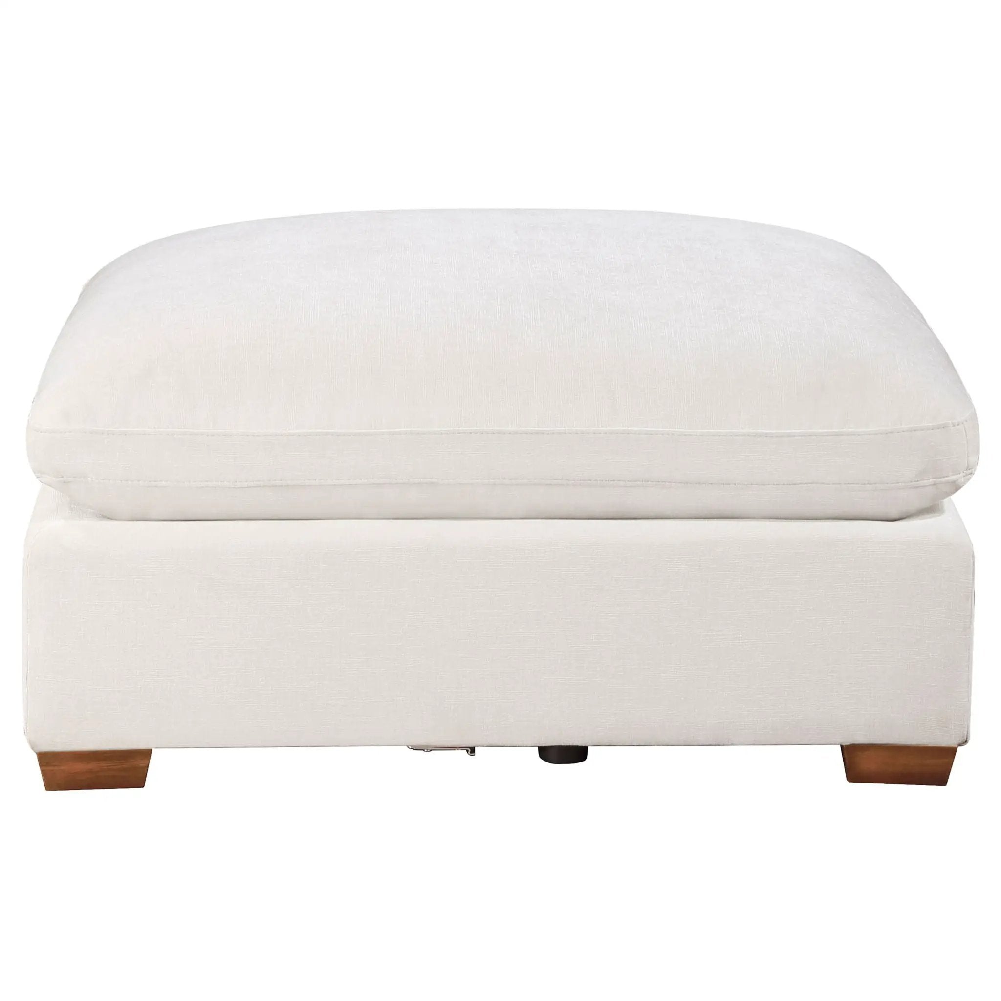Lakeview Rectangular Upholstered Ottoman Ivory by Unique Piece Furniture