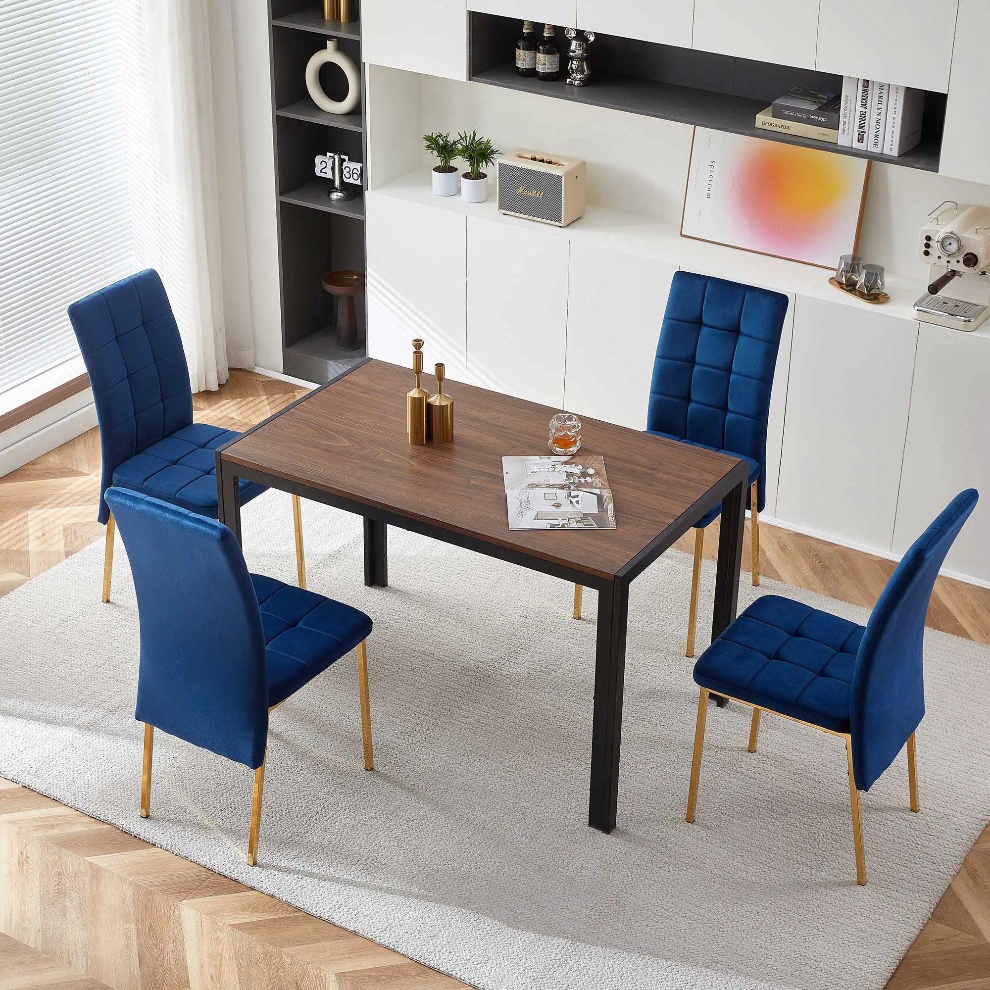 High Back Nordic Dining Chair Modern Chair With Color Legs by HouseOfZazla