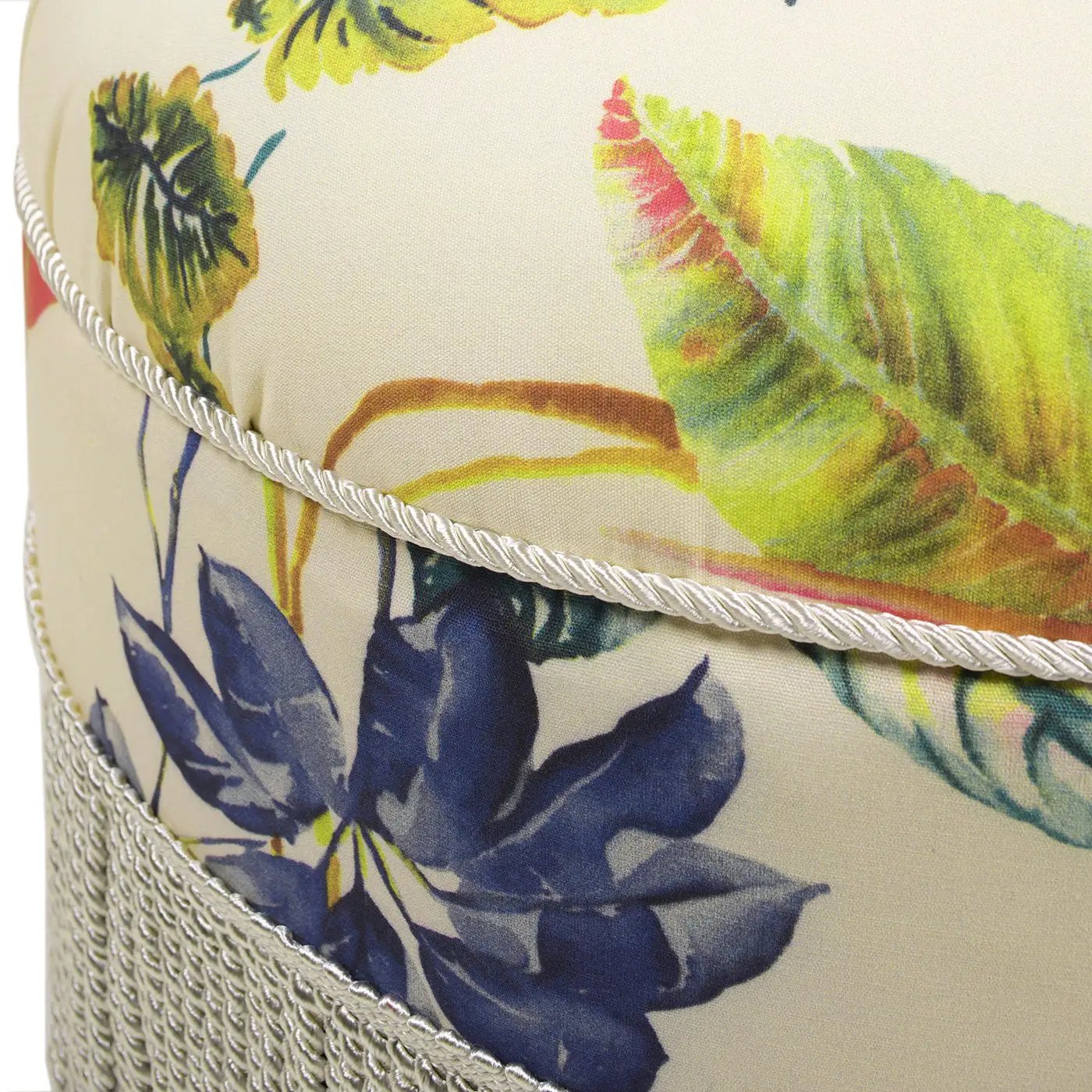 Yolanda - Round Upholstered Accent Ottoman by HouseOfZazla