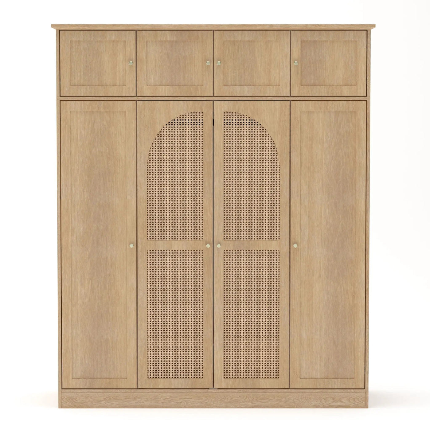 8 Door Armoire Wardrobe with Adjustable Shelves and Hanging Rod by HouseOfZazla