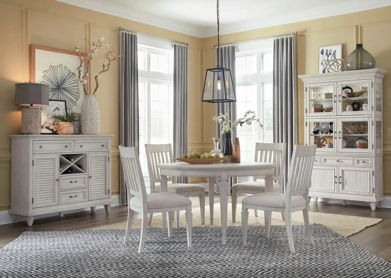 Newport - Round Dining Table - Alabaster by Unique Piece Furniture