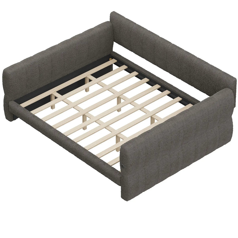 Upholstered Platform Bed With USB Charging by Unique Piece Furniture