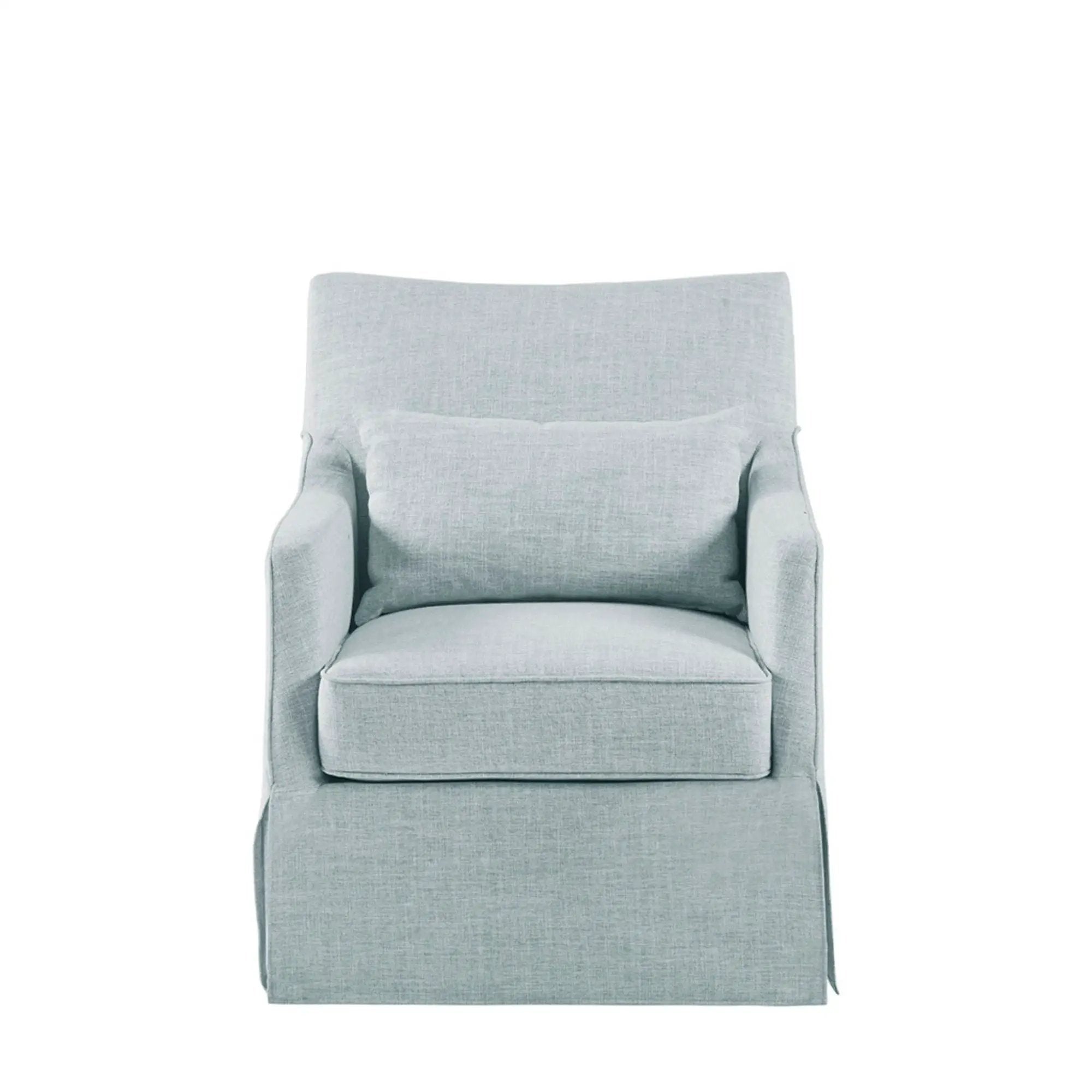 Traditional Design London Skirted Swivel Chair by HouseOfZazla