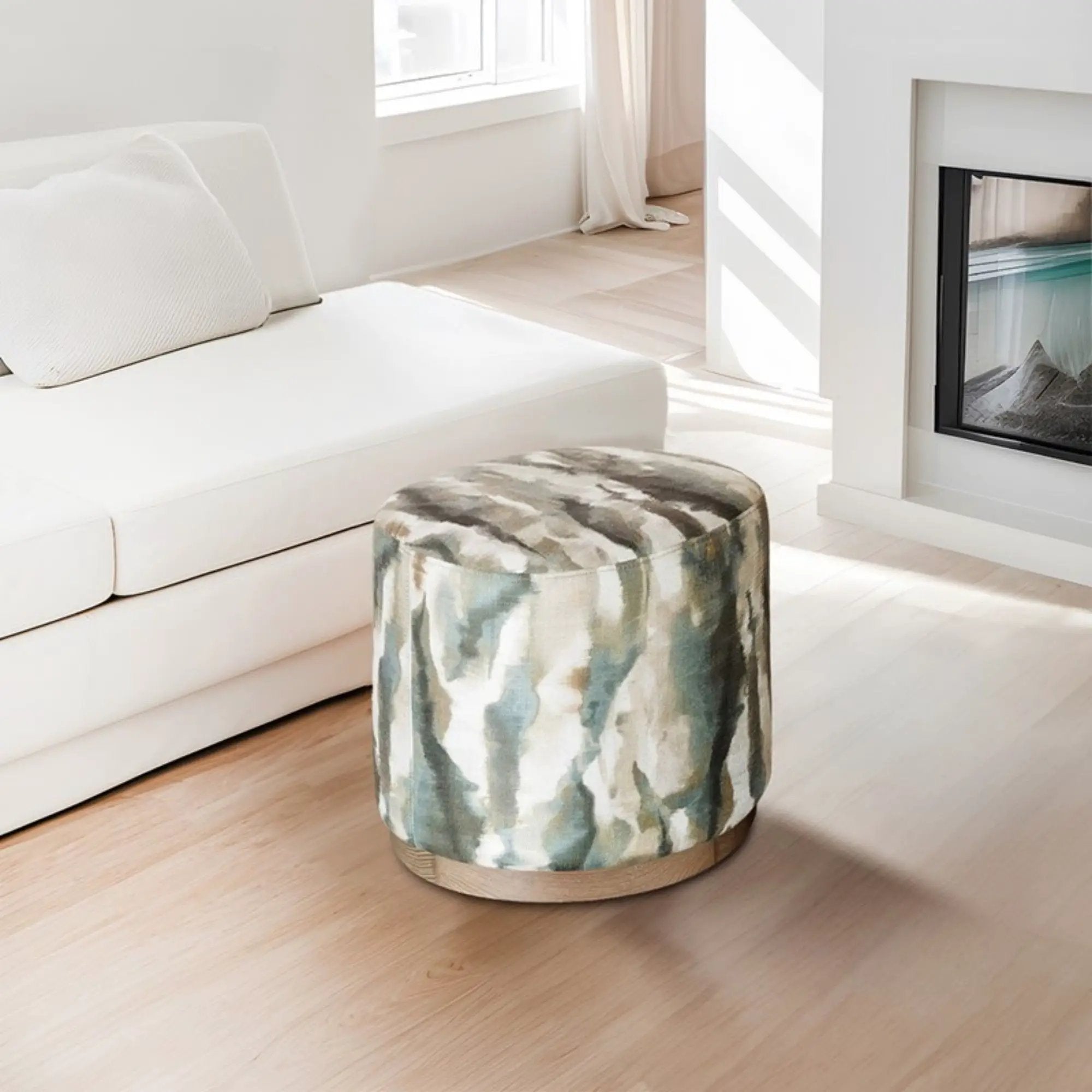 Oval Accent Ottoman - Multi by Unique Piece Furniture