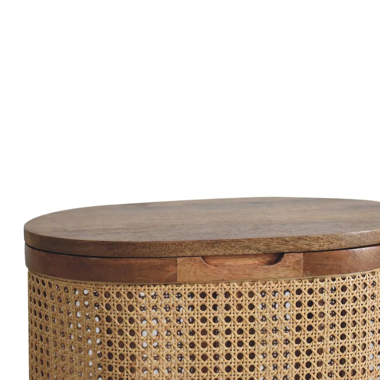 Larissa - Lid Up, Storage Stool - Oak by HouseOfZazla