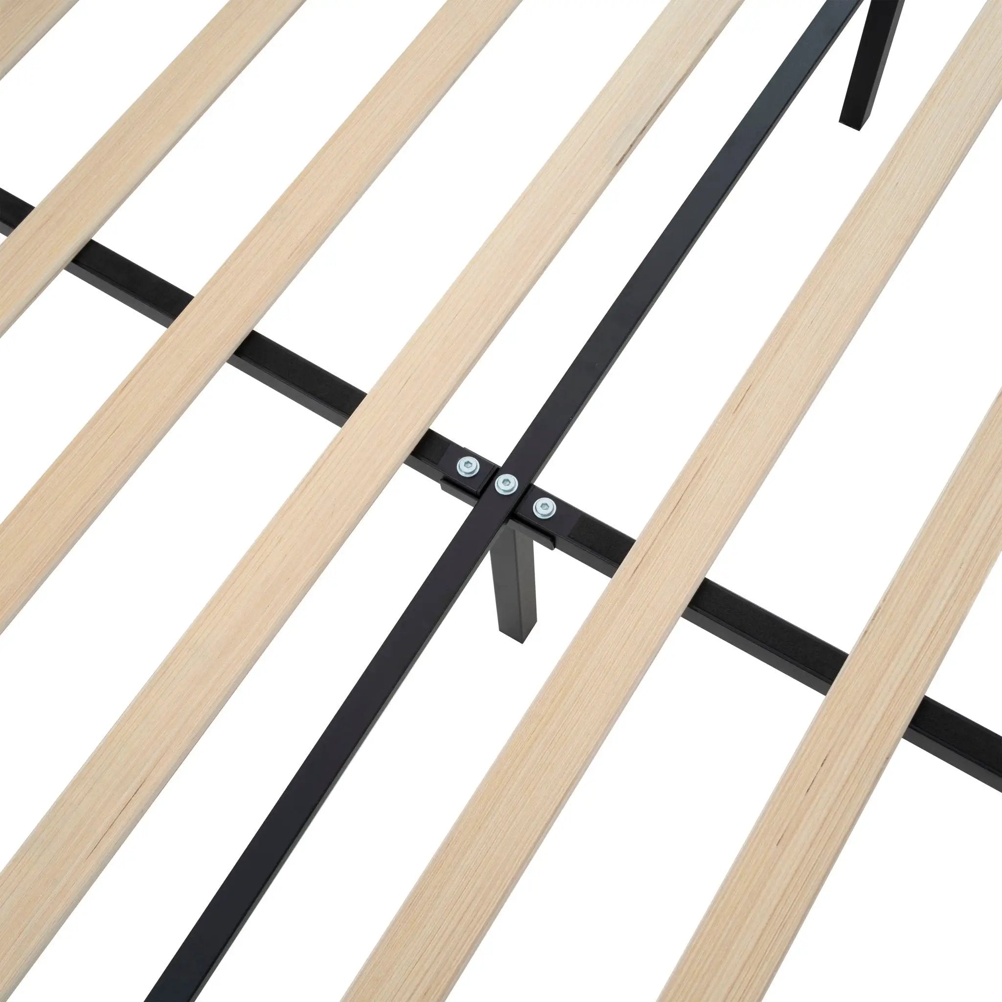 Platform Bed Frame With Tall Headboard And High Footboard by HouseOfZazla