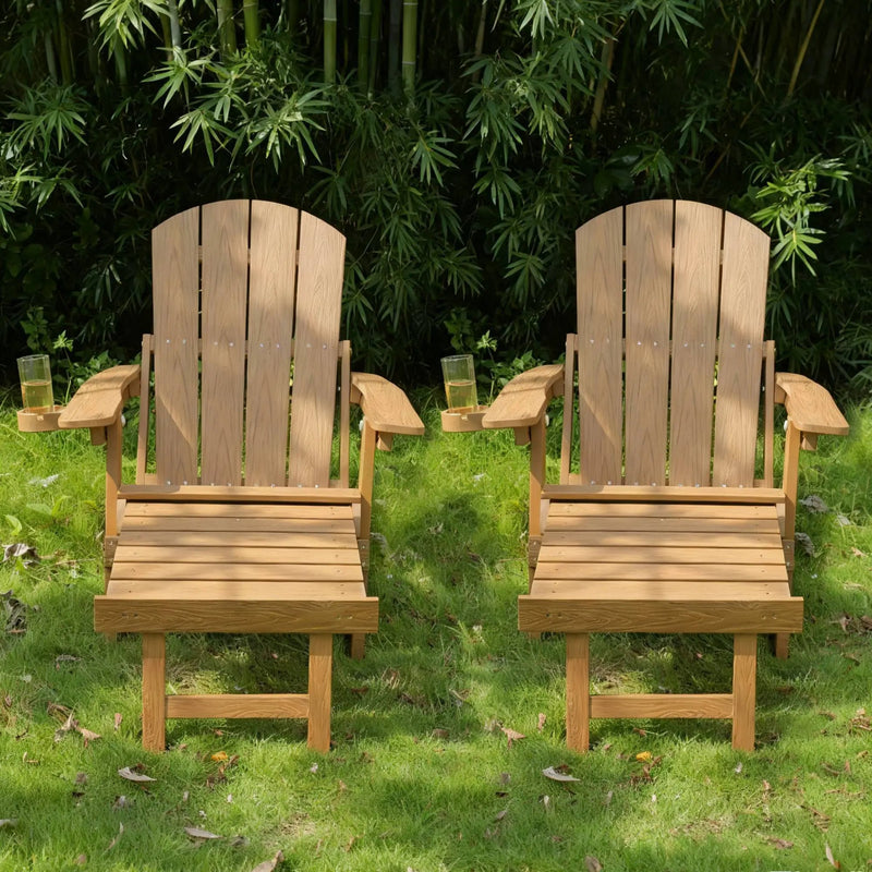 2-Piece All-Season Outdoor Lounge Chairs For Patio Leisure & Garden Relaxation Moments by HouseOfZazla