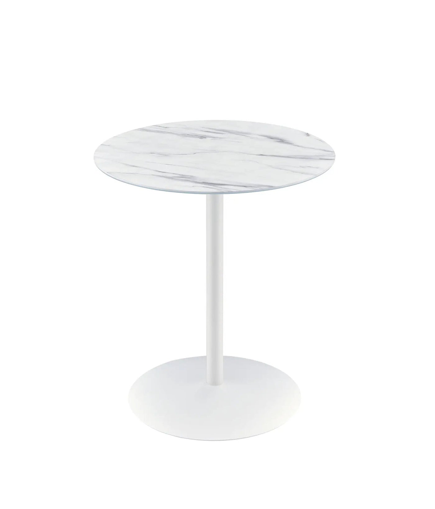 Circa - 17.5" End Table With Marble Textured Top by HouseOfZazla