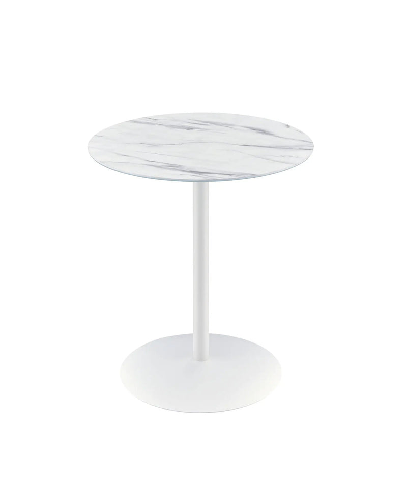 Circa - 17.5" End Table With Marble Textured Top by HouseOfZazla